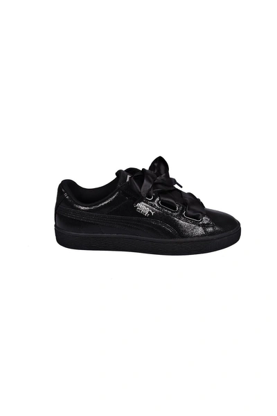 Shop Puma Basket Heart Ns Wns Sneakers In  Black- Black
