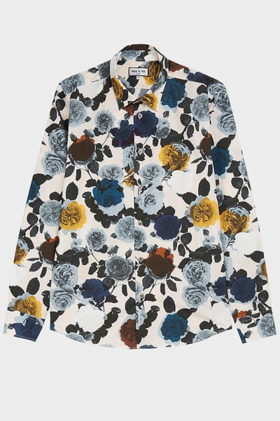 Shop Paul & Joe Tivoine Floral-print Cotton-poplin Shirt In Multicoloured
