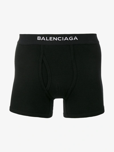 Shop Balenciaga Three Piece Boxer Set In Black