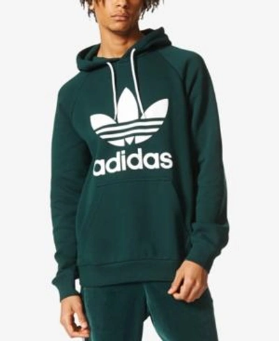 presupuesto Productividad dañar Adidas Originals Originals Trefoil Graphic Hoodie In Green Night | ModeSens