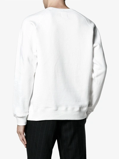 Shop Uniform Experiment Logo Print Sweatshirt In White