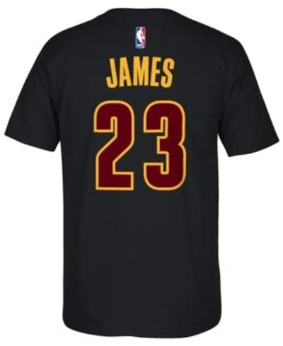 Shop Adidas Originals Adidas Men's Lebron James Cleveland Cavaliers Player T-shirt In Black