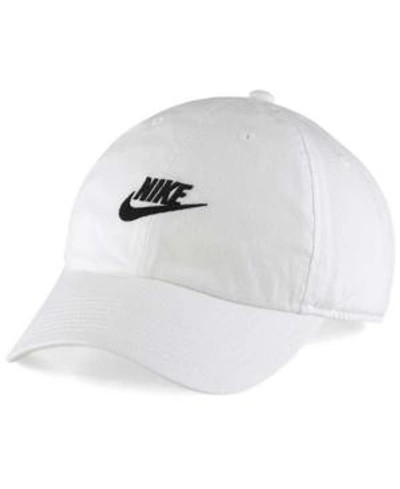 Shop Nike Futura Heritage 2.0 Cap In White/black