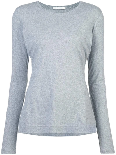 Shop Adam Lippes Round Neck Long-sleeved Top