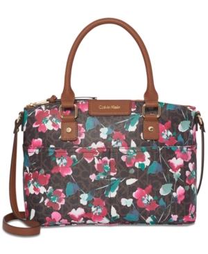 calvin klein hudson signature satchel
