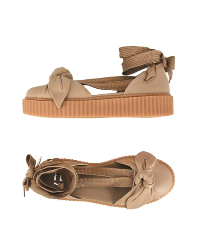 Shop Fenty X Puma Sandals In Light Brown