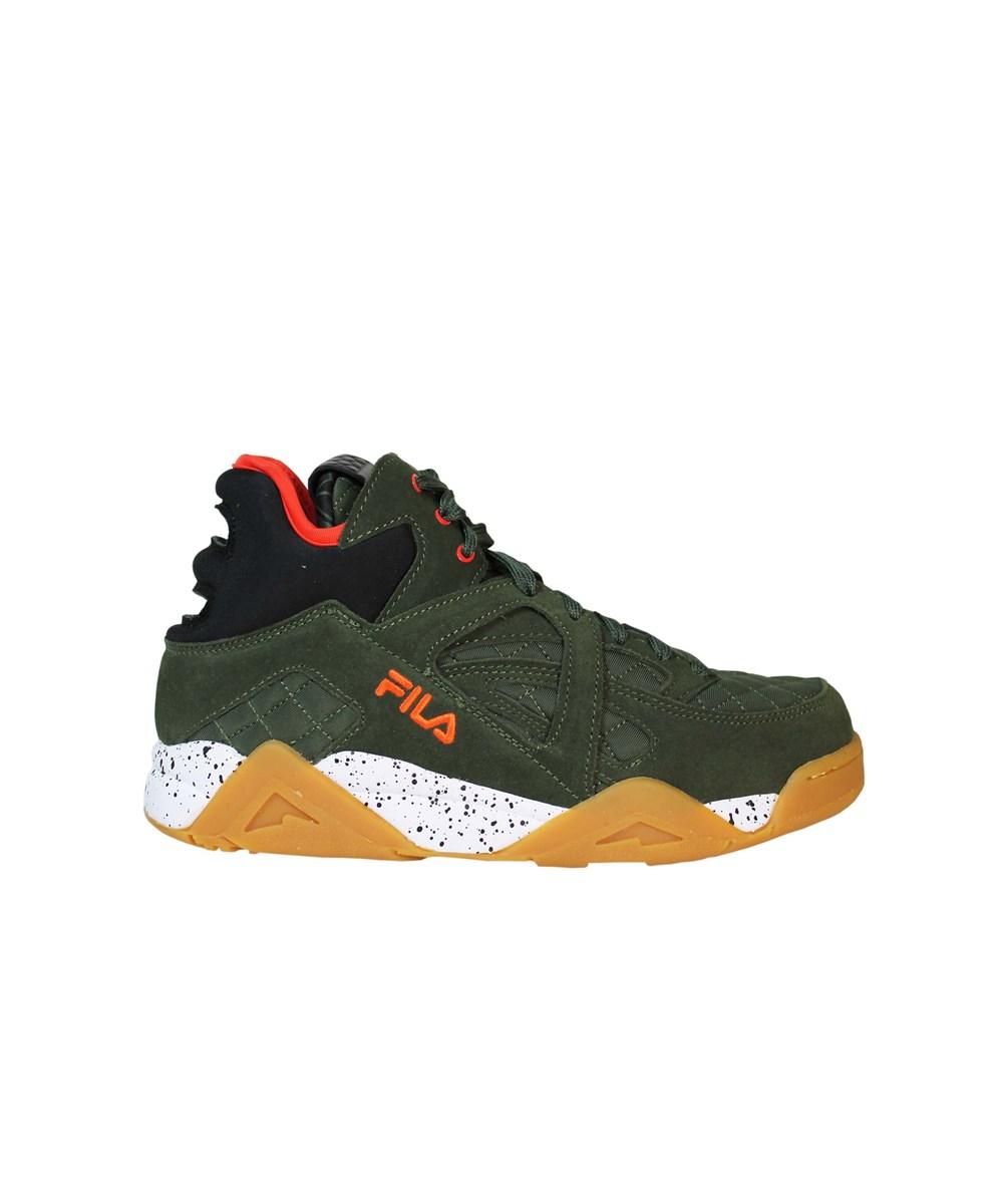 green suede fila