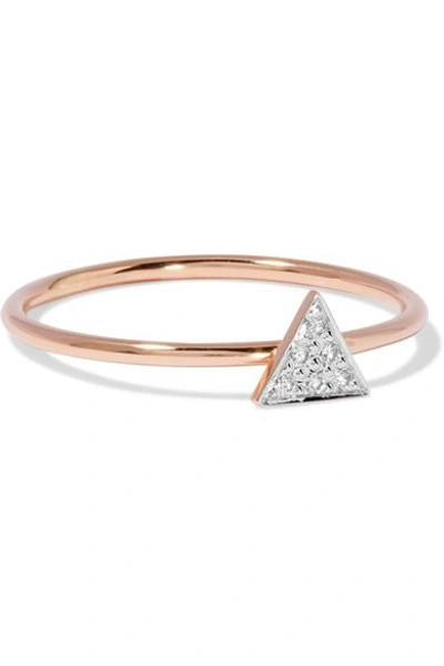 Shop I+i 14-karat Rose Gold Diamond Ring