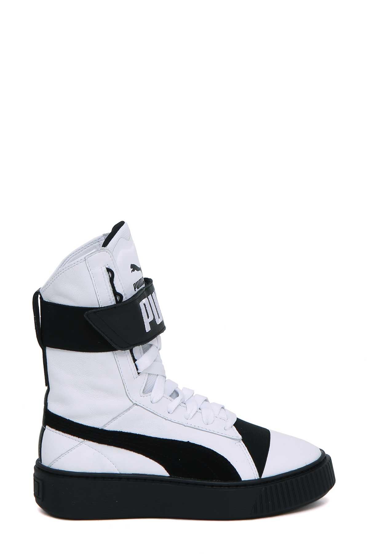 Puma Platform High-top Sneaker In White-black | ModeSens