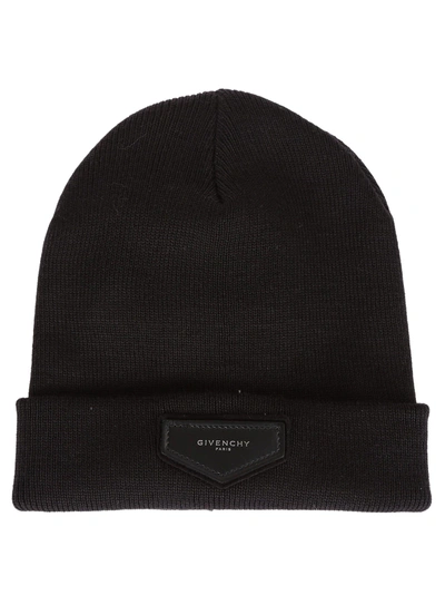 Shop Givenchy Patch Detail Beanie