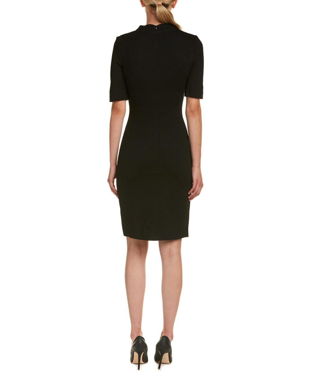 St. John Wool-blend Dress In Black | ModeSens