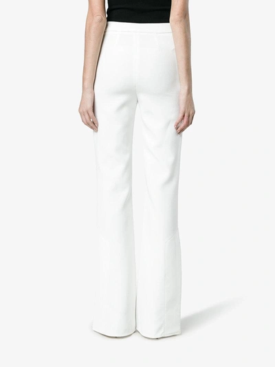 Shop Ellery Orlanda Piped Flared Pants In White