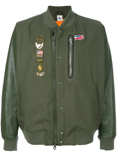 Nike Lab X Rt Destroyer Bomber Jacket In Army Green | ModeSens