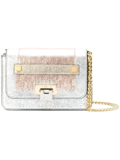 Shop Visone Small Lizzy Handbag In Metallic