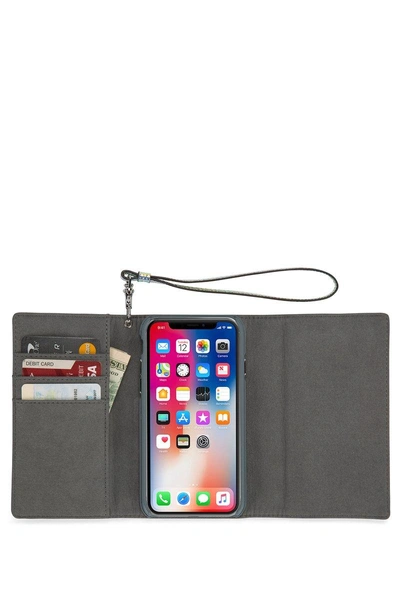 Shop Rebecca Minkoff Love Lock Wristlet For Iphone Xs & Iphone X In Holographic