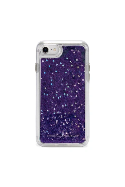 Shop Rebecca Minkoff Galaxy Glitterfall Case For Iphone 8 & Iphone 7 In Multi Glitter