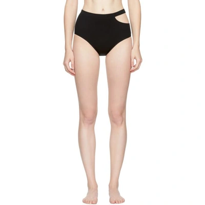 Shop Marieyat Black Sade Briefs