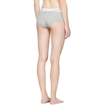 Calvin Klein Underwear Modern Cotton Boy Short in Grey Heather