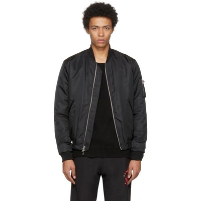 Shop John Elliott Black Bogota Bomber Jacket