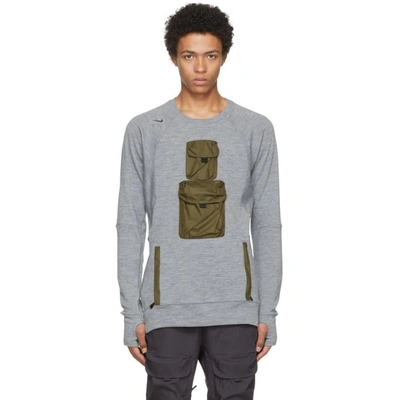 Shop Nike Grey Long Sleeve Aae 1.0 Crew T-shirt