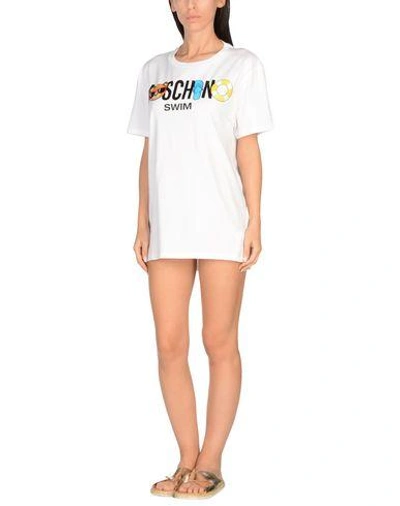 Shop Moschino Swim Cover-up In White