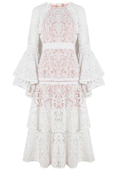 Alexis white clearance lace luxe dress