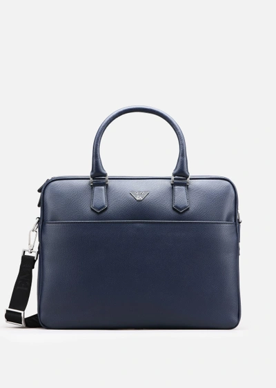 Shop Emporio Armani Briefcases - Item 45365158 In Navy Blue