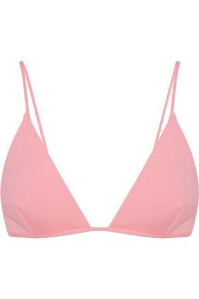 Shop Melissa Odabash Woman Bali Triangle Bikini Top Baby Pink