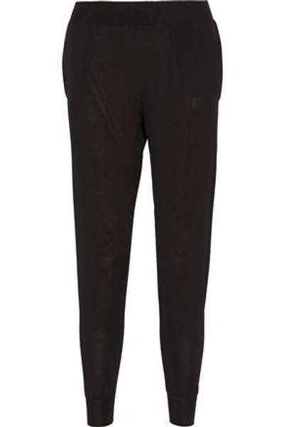 Shop Stella Mccartney Wool Track Pants In Black