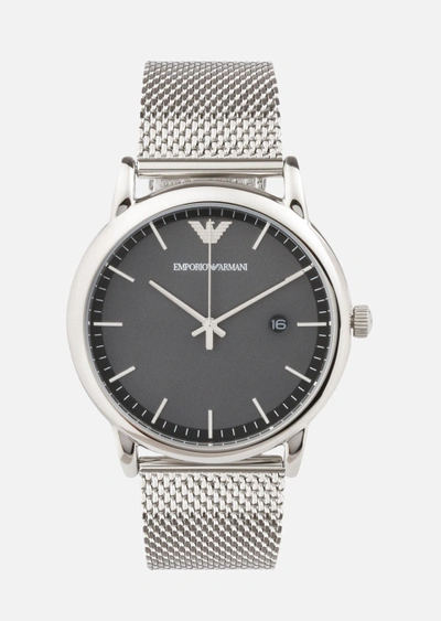 Shop Emporio Armani Steel Strap Watches - Item 50198126 In Silver
