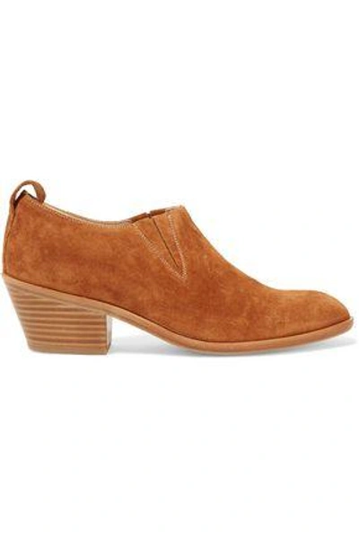 Rag & Bone Woman Thompson Suede Ankle Boots Camel In Tan