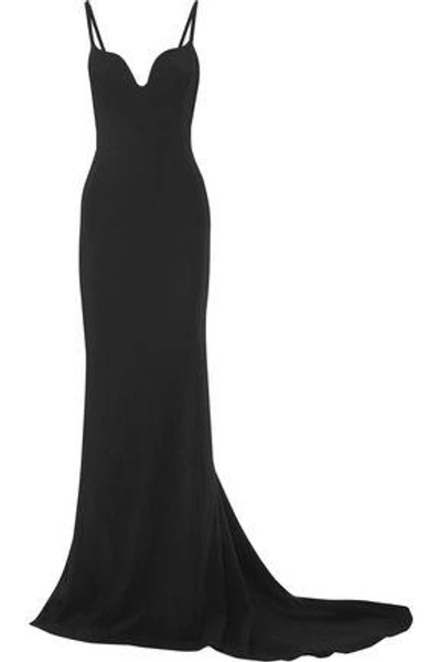 Shop Stella Mccartney Woman Primrose Stretch-cady Gown Black