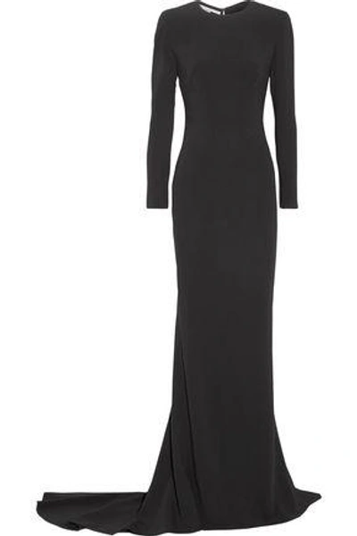 Shop Stella Mccartney Woman Renee Cutout Stretch-cady Gown Black