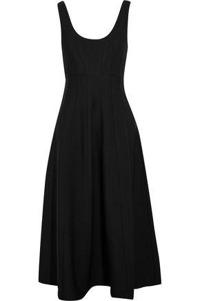 Tibi Woman Ponte Midi Dress Black | ModeSens