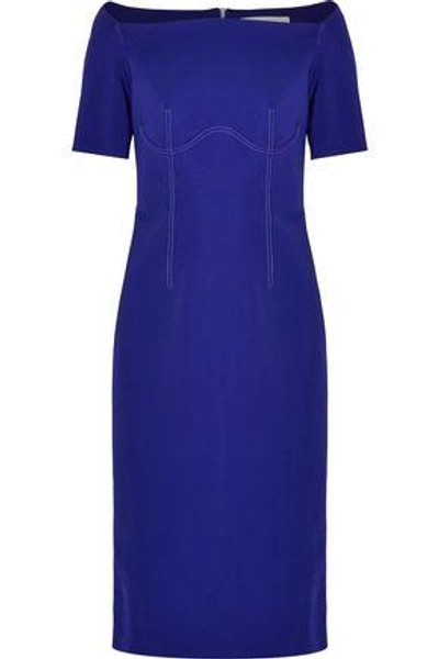 Shop Dion Lee Woman Stretch-ponte Midi Dress Royal Blue