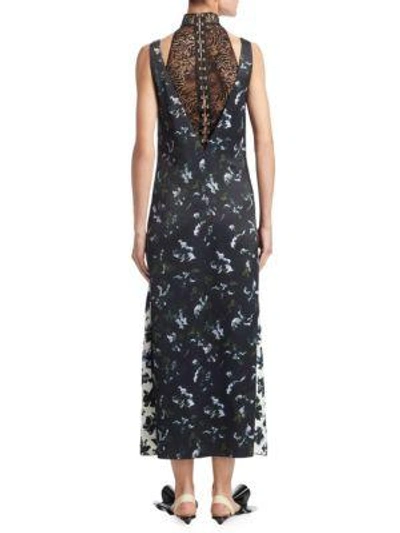 Shop Proenza Schouler Floral Lace Peplum Dress In Black