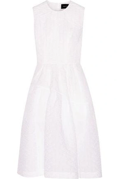 Shop Simone Rocha Woman Cloqué Midi Dress White