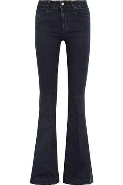 Shop Stella Mccartney The '70s High-rise Flared Jeans In Dark Denim