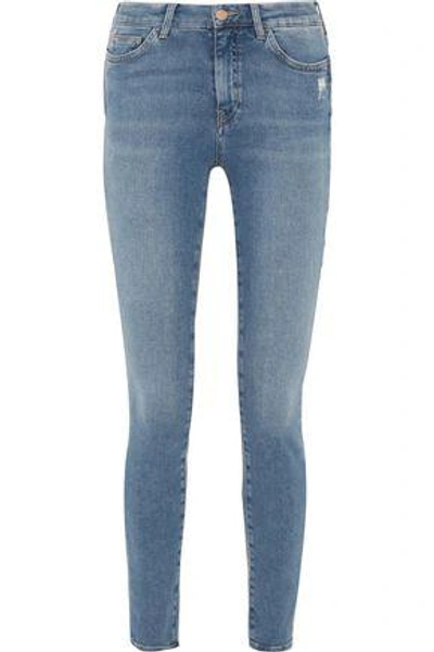 Shop M.i.h. Jeans Woman Mid-rise Skinny Jeans Mid Denim