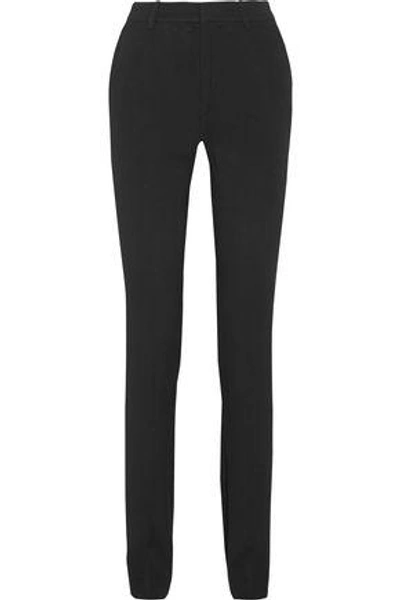 Shop Totême Woman Mayfair Crepe Straight-leg Pants Black