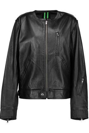 leather jacket adidas original