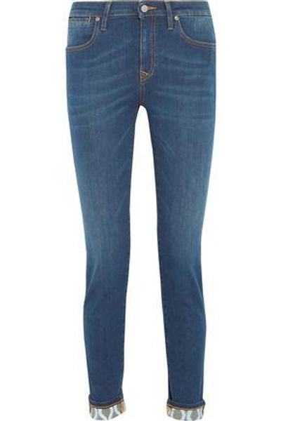Shop Vivienne Westwood Anglomania Woman Moroe High-rise Skinny Jeans Indigo