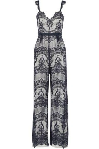 Shop Catherine Deane Woman Kelly Lace Jumpsuit Midnight Blue