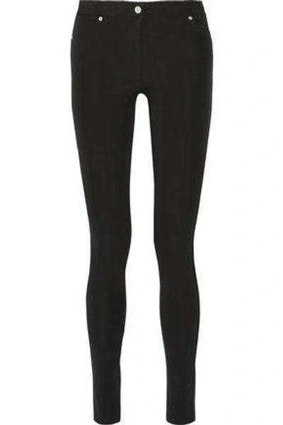 Shop Givenchy Woman Stretch-twill Leggings Black