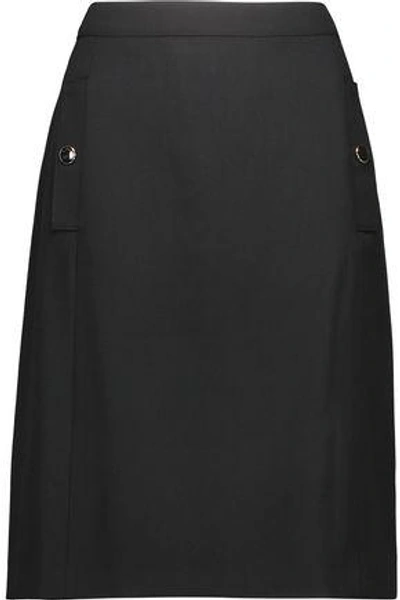 Shop Vanessa Seward Woman Wool-canvas Mini Skirt Black