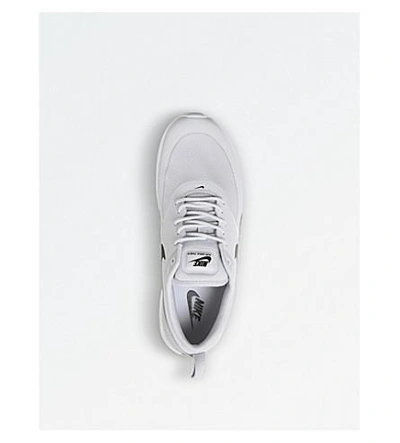 Shop Nike Air Max Thea Mesh Sneakers In Pure Platinum Black