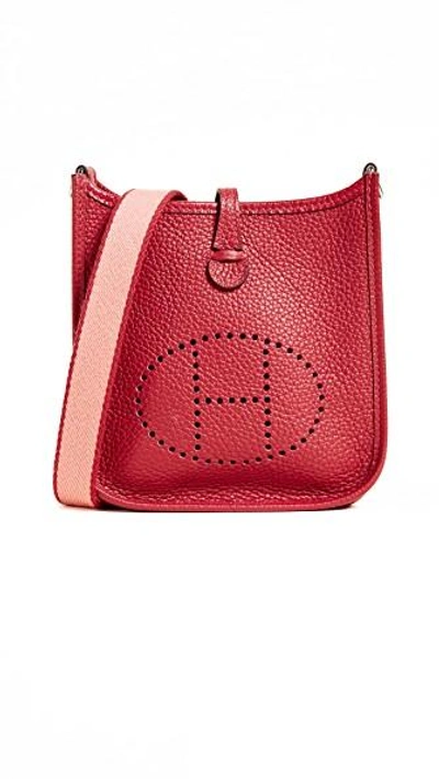 Shop Hermes Clem Evelyne Bag (previously Owned) In Red