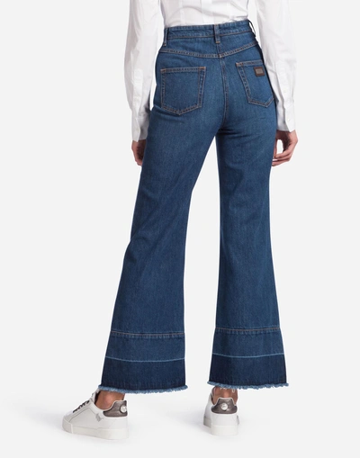 Shop Dolce & Gabbana Flared Jeans In Blue