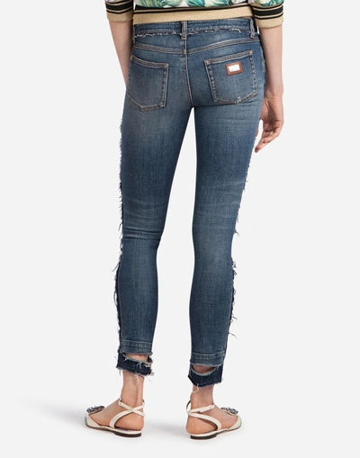 Shop Dolce & Gabbana Skinny Stretch Denim Jeans