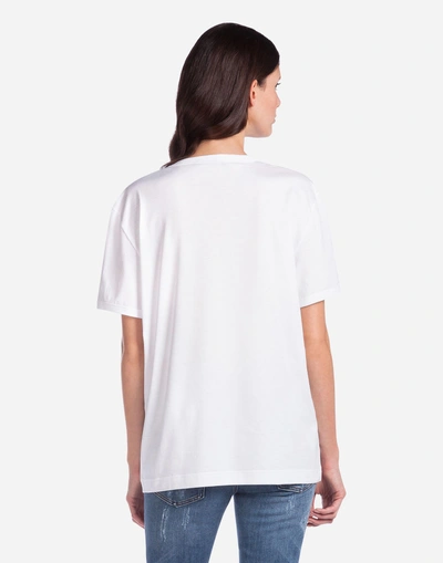 Shop Dolce & Gabbana L'amore È Bellezza T-shirt In White